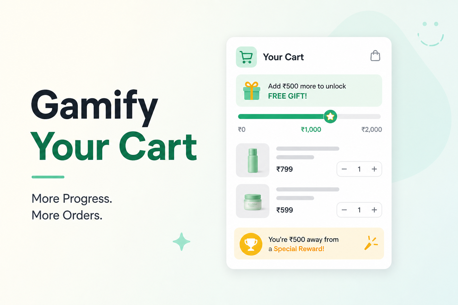 Cart Gamification: Boost Orders with Progress Bars & Rewards