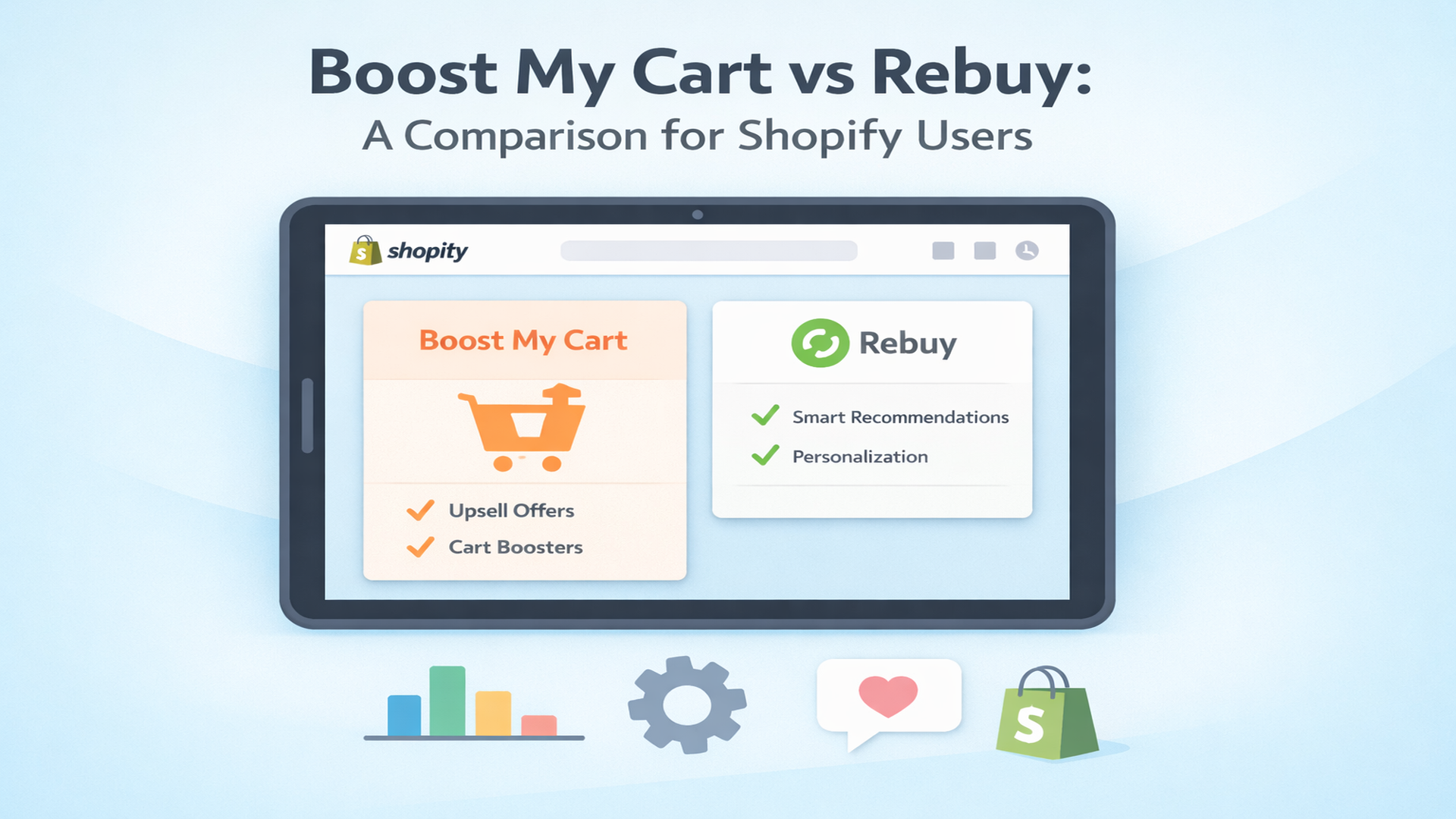 Boost My Cart vs Rebuy: The Right Choice for Shopify